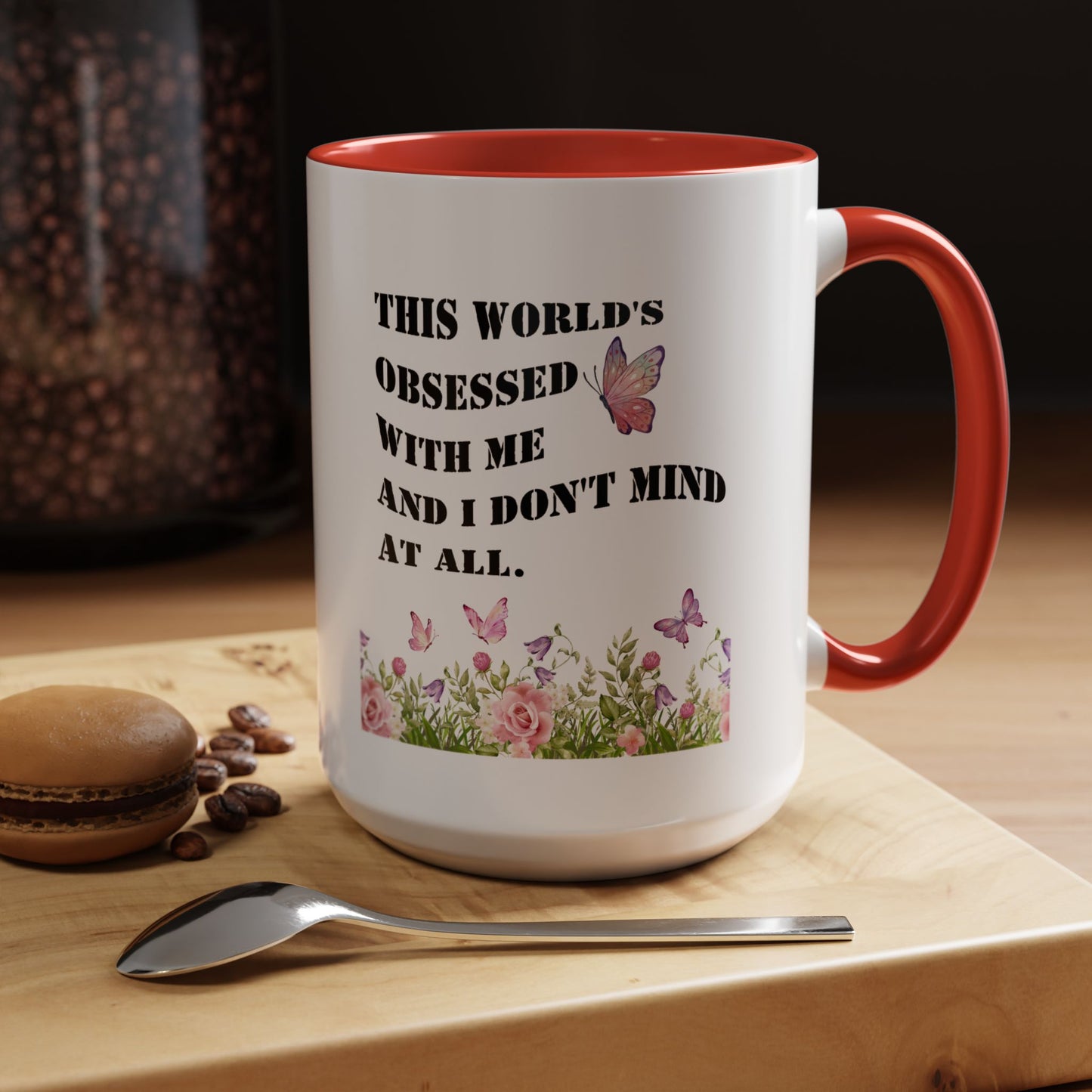 Morning affirmations mug World's obsessed with me manifesting mug delulu era mug Christmas gift for her gift for him bestie Mug