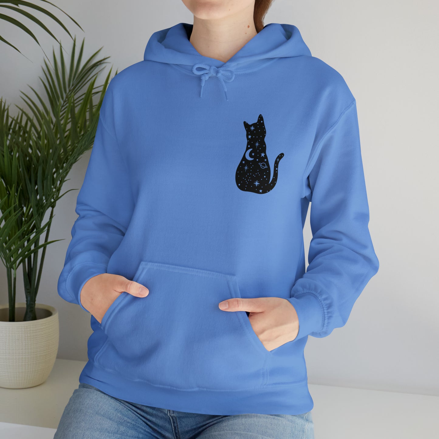 Halloween Sweatshirt Black Cat Shirt Halloween Sweater Halloween Cat Sweatshirt Gift for Cat Lover Gift Black Cat Gift for Cat Mom Gift Moon