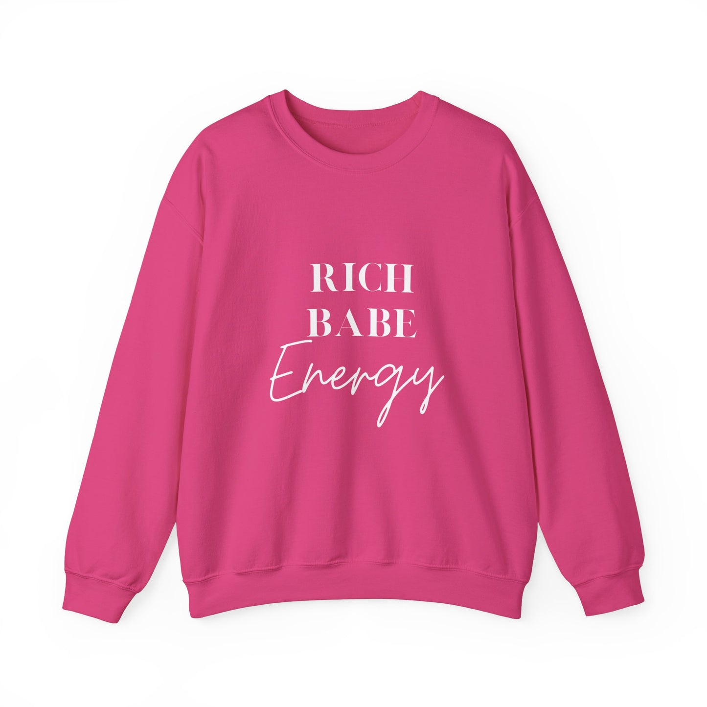 Rich Babe energy sweater funny gift for her bestie gift galentine sweater funny Valentine's sweater gift for him entrepreneur gift birthday