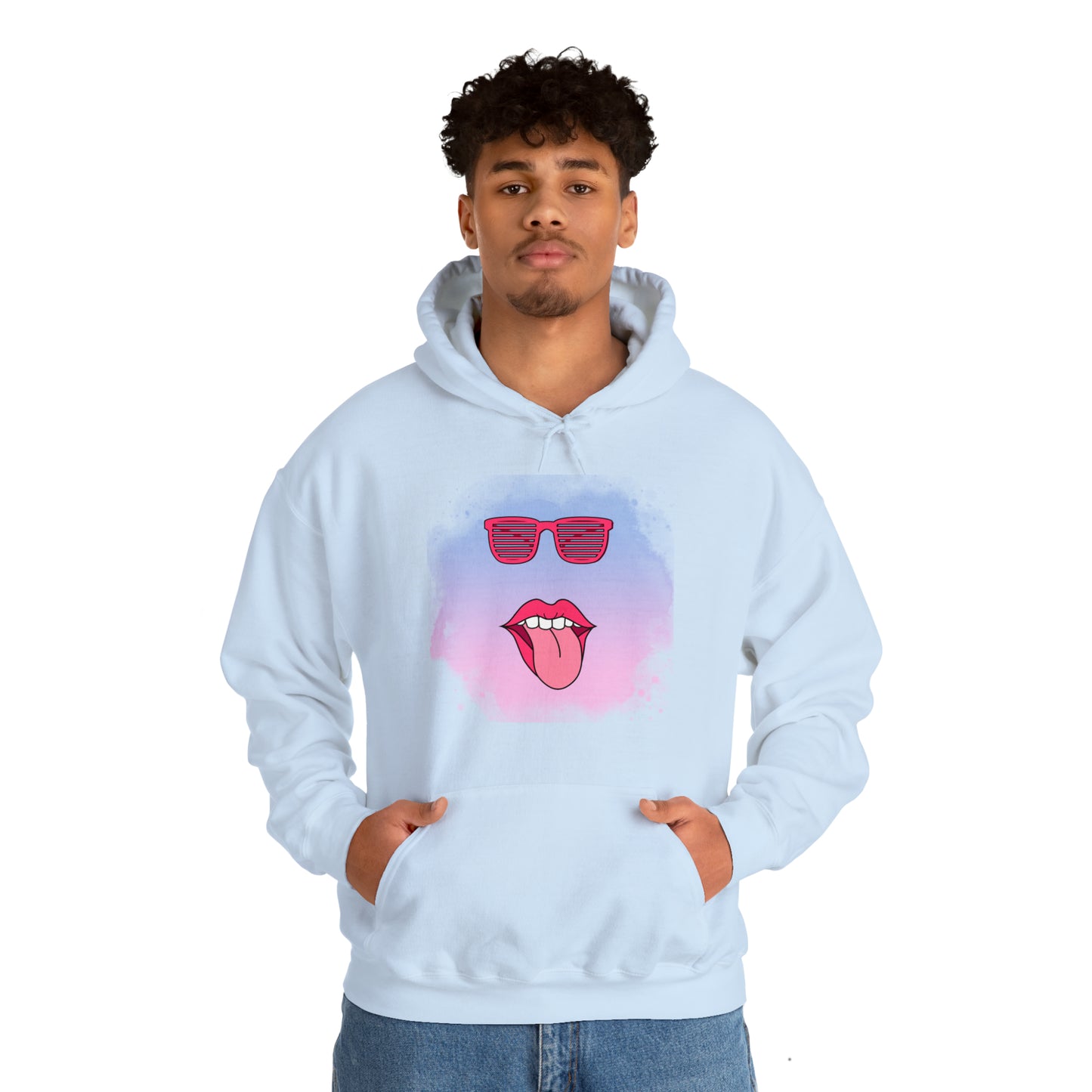 Lip Sunglasses Hoodie, Bubble Gum kiss Hoodie, Fun Summer shirt, Birthday gift for her, Galantine gift for her,best friend gift, vacation