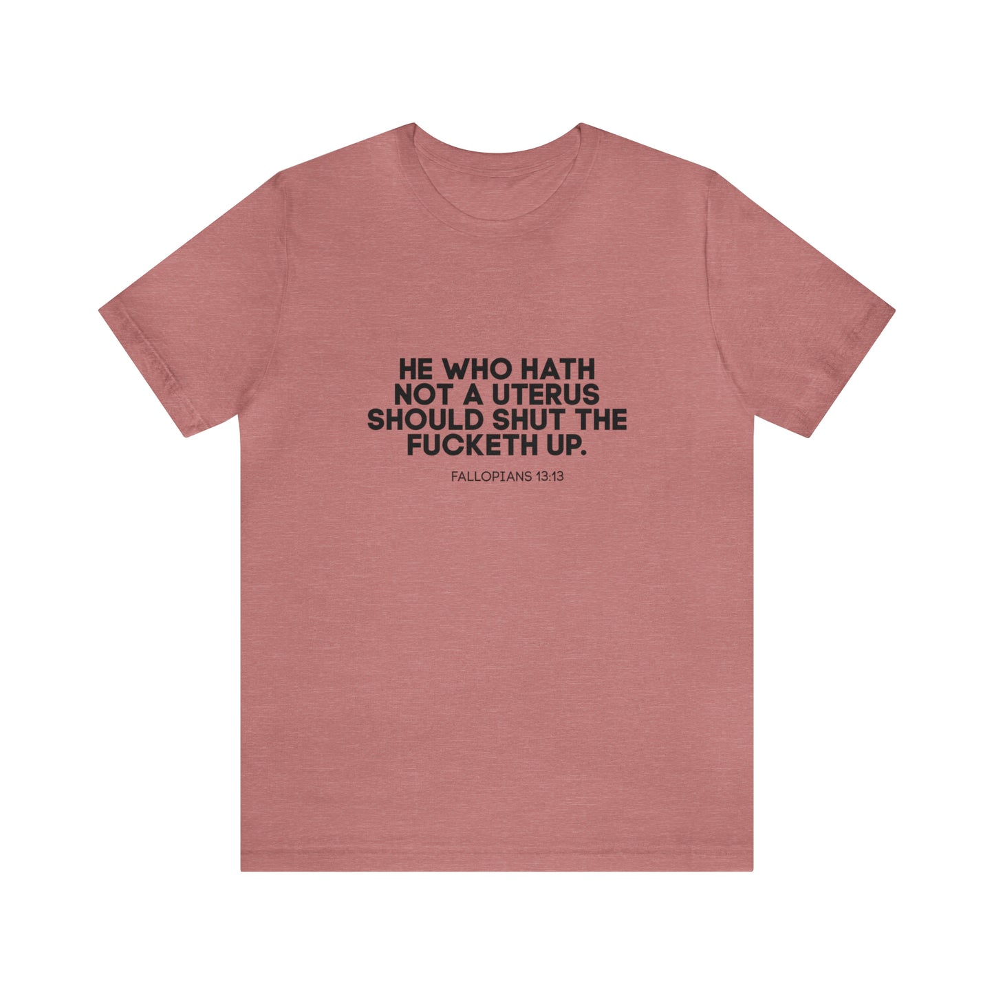 He who hath no uterus should shut the fucketh up shirt, Women's rights crop top, human rights, march shirt,Champion Women's Cropped T-Shirt