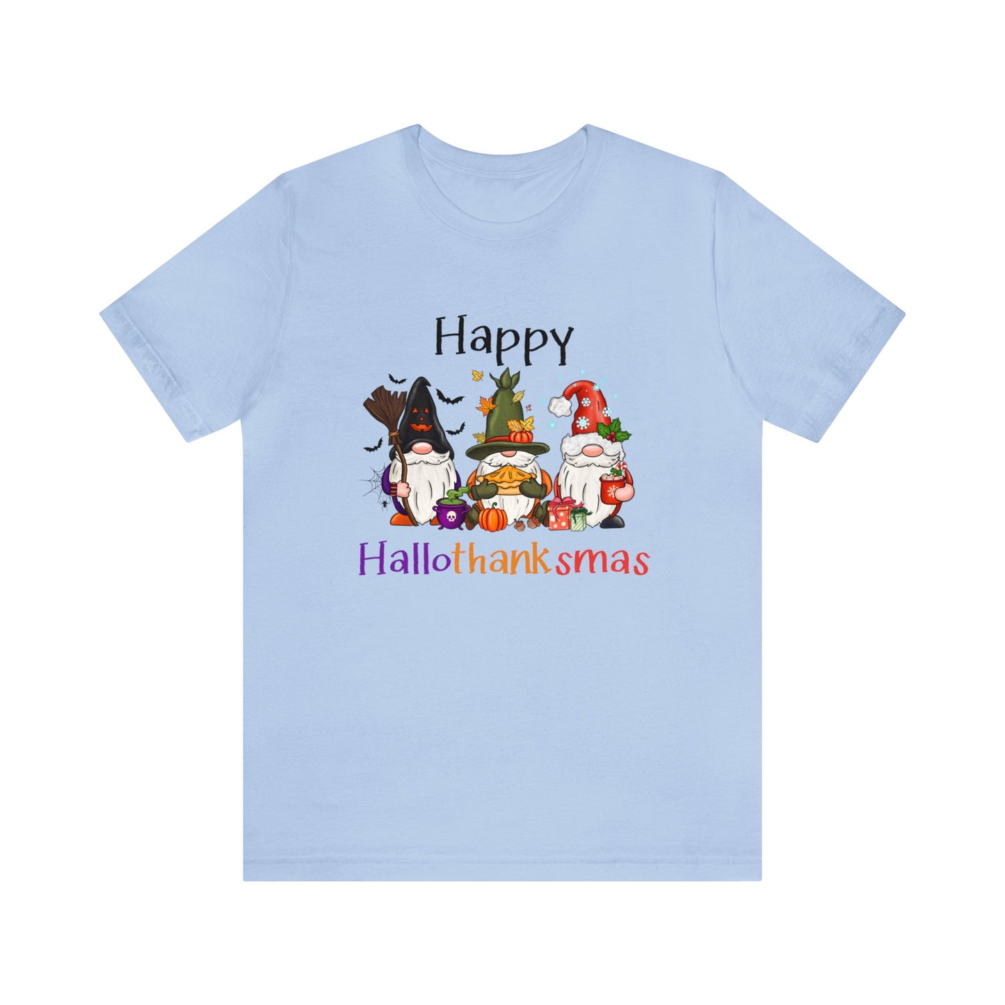 Gnomes lover gift gnomes Halloween shirt gift for her gift for him happy Hallothanksmas Shirt Unisex Tee Christmas gift Thanksgiving shirt