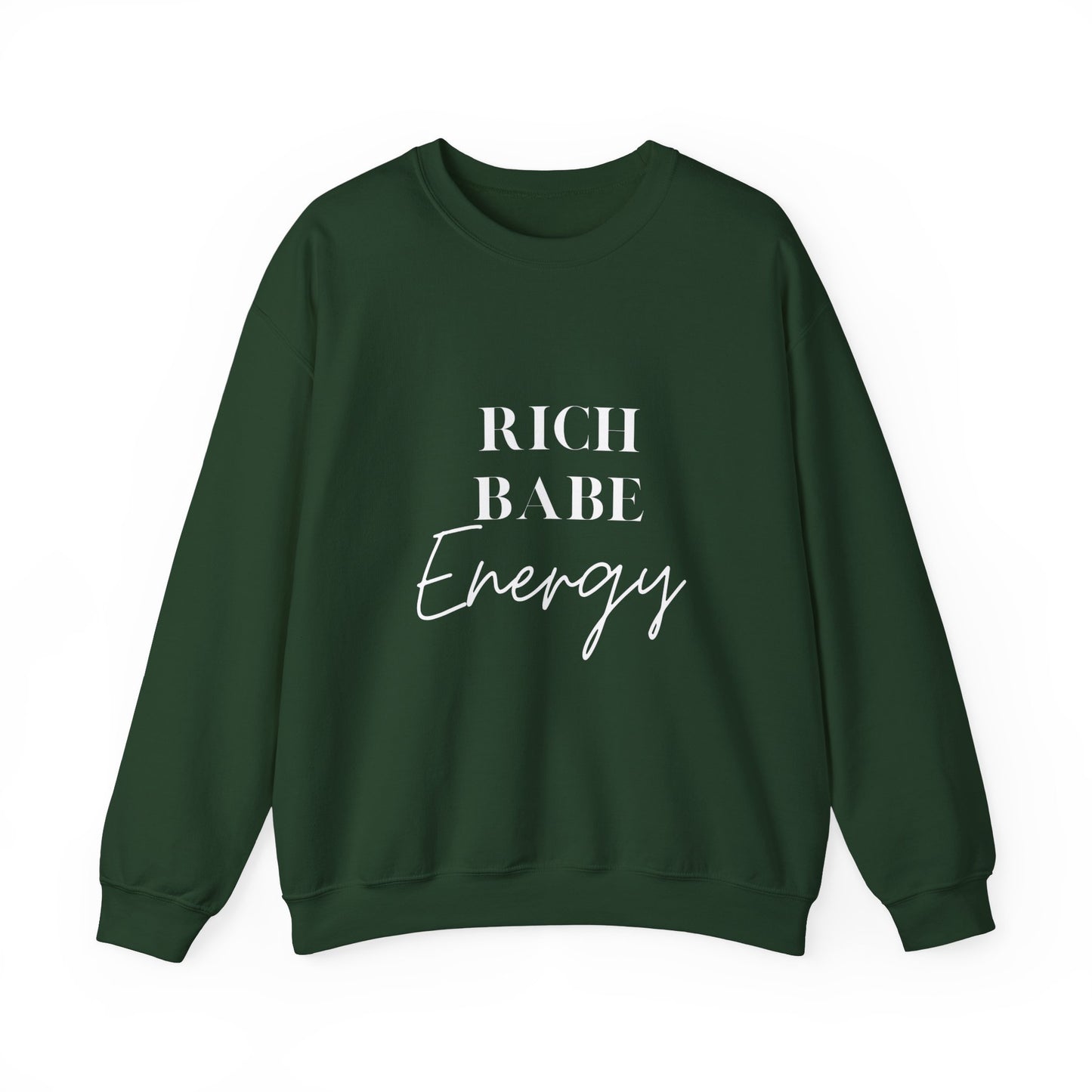 Rich Babe energy sweater funny gift for her bestie gift galentine sweater funny Valentine's sweater gift for him entrepreneur gift birthday