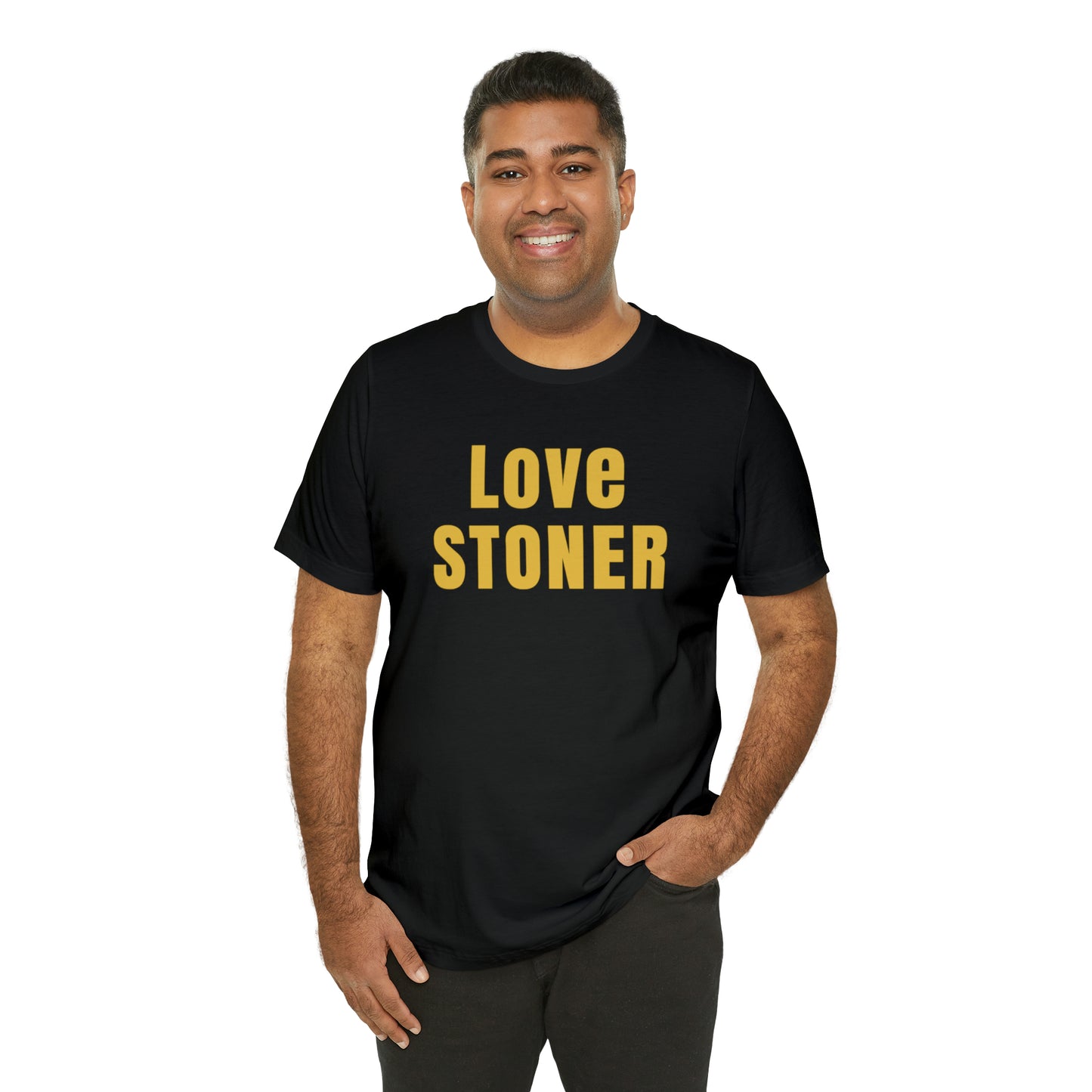 Love Stoner Tshirt, Gift for her, Gift for him, Festival shirt, Unisex Jersey Short Sleeve Tee