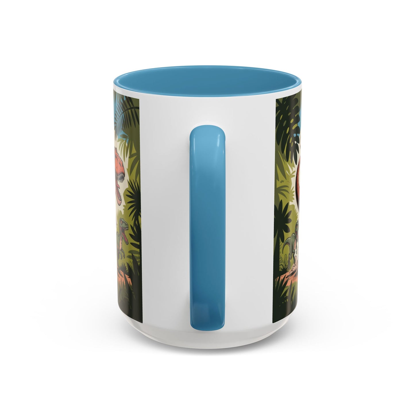 Orange cat riding a T-rex mug Funny cat lover Mug Cat Raptors the jungle mug Gift for cat dinosaur lover mug Cat lady gift Cat mom Christmas