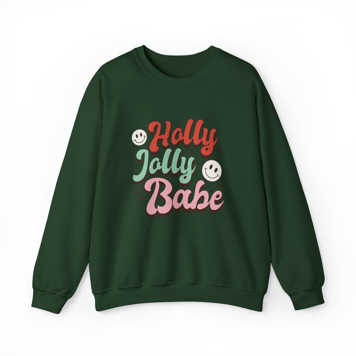 Holly Jolly Babe Christmas sweater Retro Christmas sweater Merry Christmas cupcake hot cocoa sweatshirt Bright Christmas gift for her