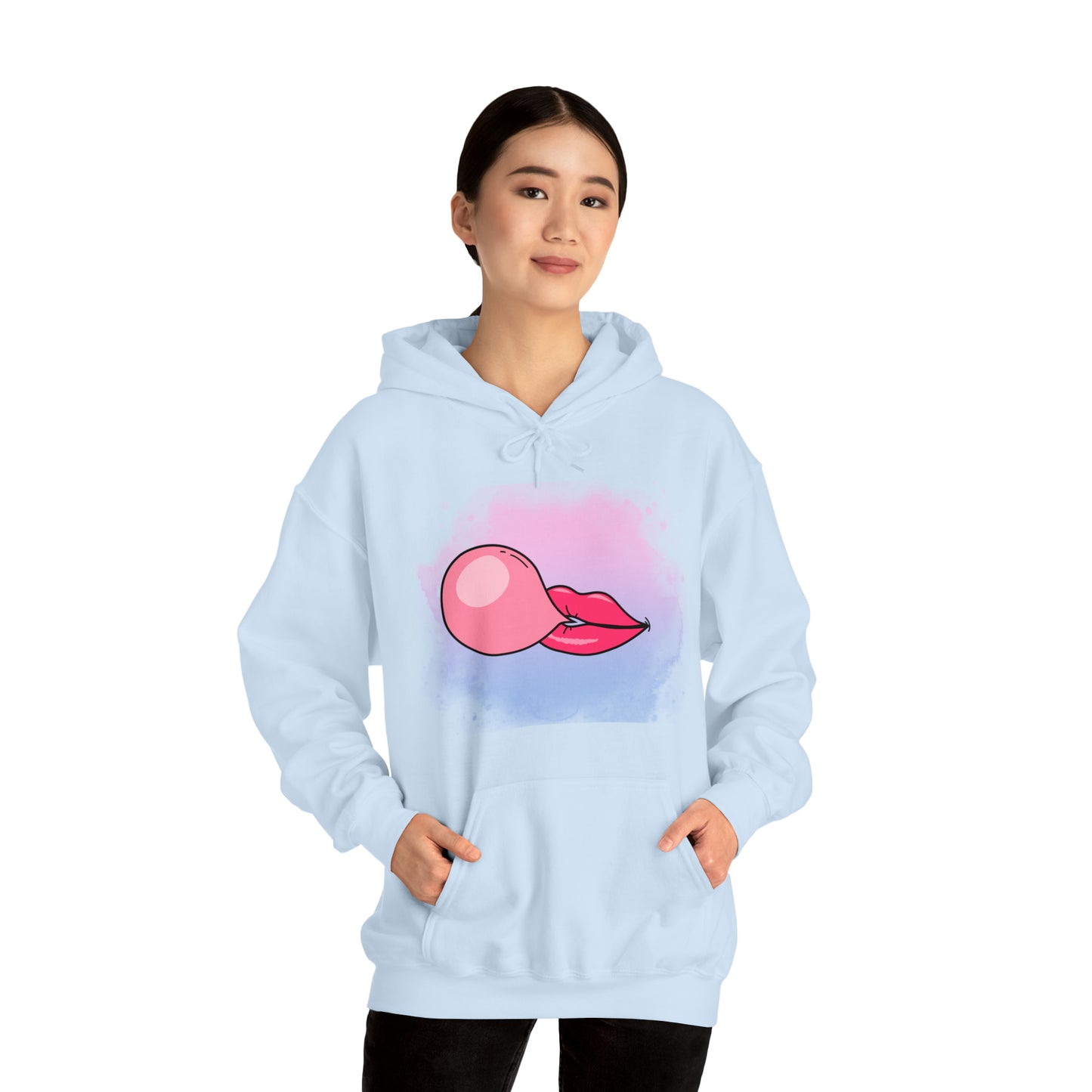Bubble Gum kiss Hoodie, Summer Bubblegum shirt, Birthday gift for her, Galantine gift for her, best friend gift,birthday vacation,Unisex
