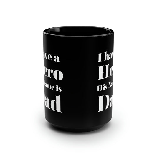 Hero dad mug black mug 15 oz bring functional word fuck giftmerch office funny gift best friend gift Christmas