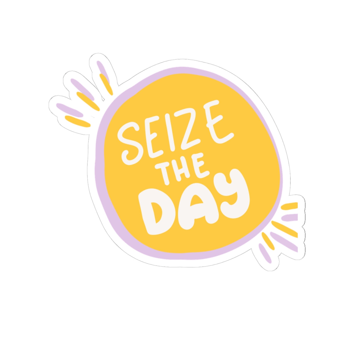 Seize the day sticker gratitude Motivational sticker Motivating sticker keep trying sticker gift forher gift for him girlboss sticker
