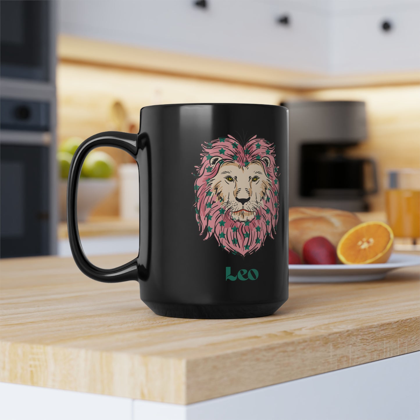 Leo zodiac sign mug Black ceramic Mug 15oz funny gift Queen Eras tour World Tour Tickets Leo zodiac merch office Christmas