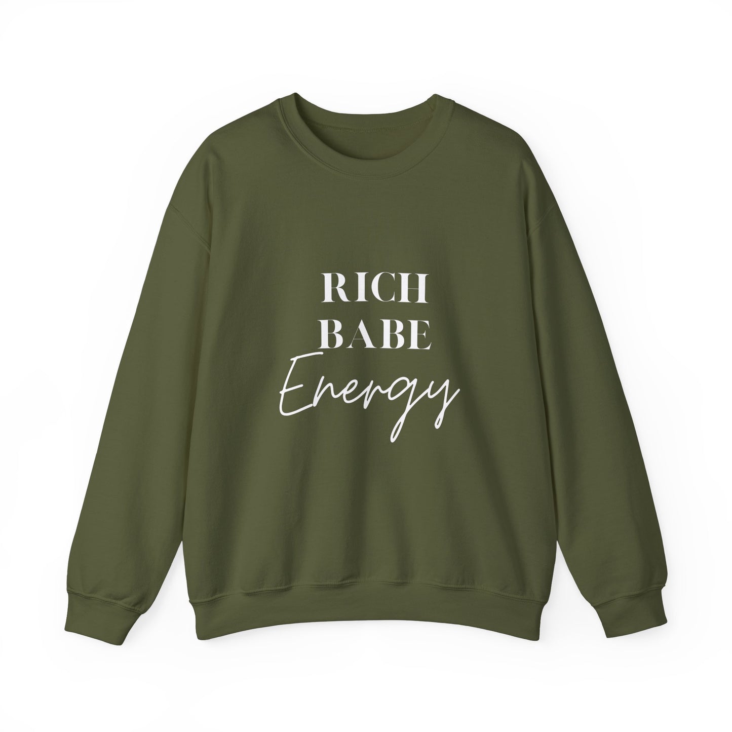 Rich Babe energy sweater funny gift for her bestie gift galentine sweater funny Valentine's sweater gift for him entrepreneur gift birthday