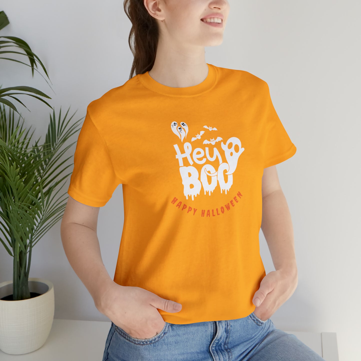 Happy Halloween shirt,Hey boo ghost Halloween tshirt, Halloween Sweatshirt,Spooky Season T Shirt,Retro Halloween Sweater,Christmas gift,