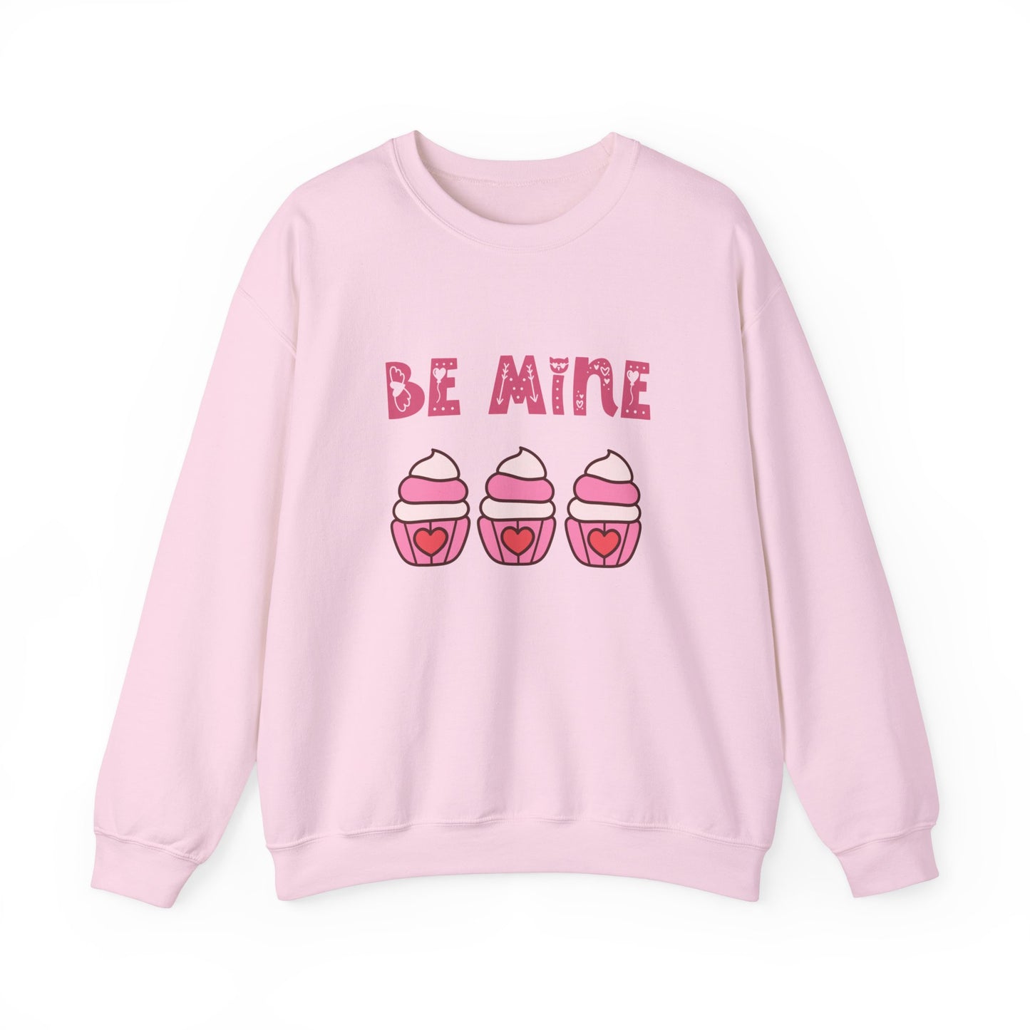Be mine cupcake sweater valentines Day sweatshirt love sweater galentine's day gift best friend gift Unisex gift cupcake sweatshirt