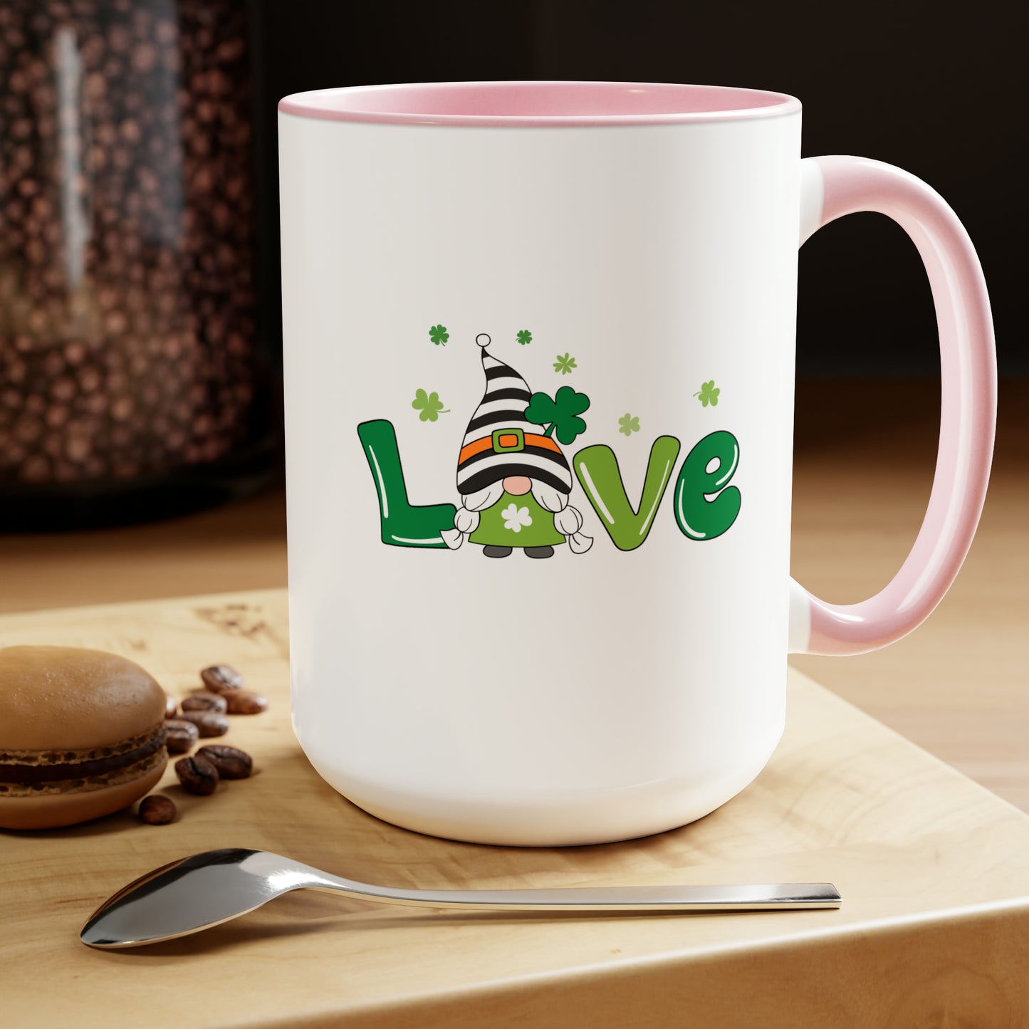 Gnome love mug Irish Love mug st Patrick's Day mug Valentines Day gift for her Coffee gift for him gift for her Mug wife Coffee tea 15oz