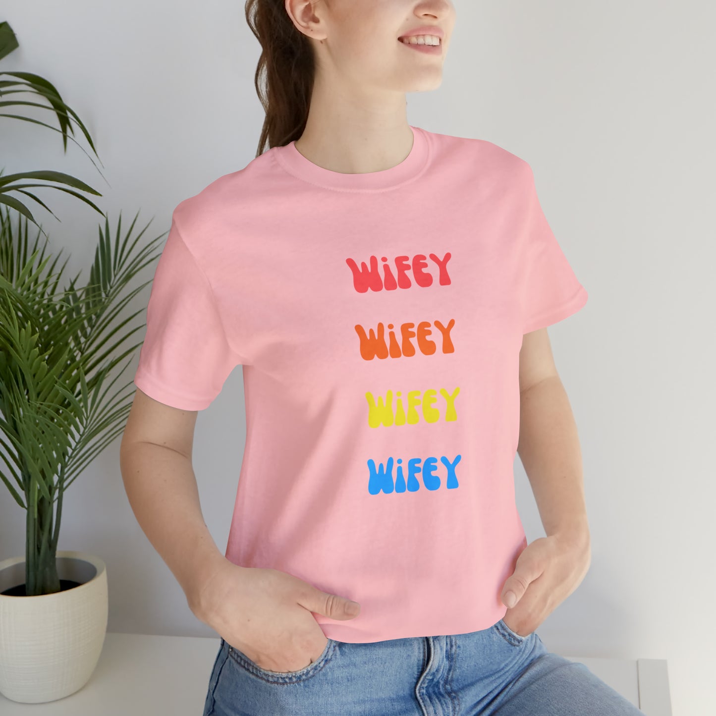 Wifey Wifey T-Shirt Aesthetic Shirt Trendy Shirt Shirt With Words On Back Tumbrl Positive Tee Gift for him Gift for her