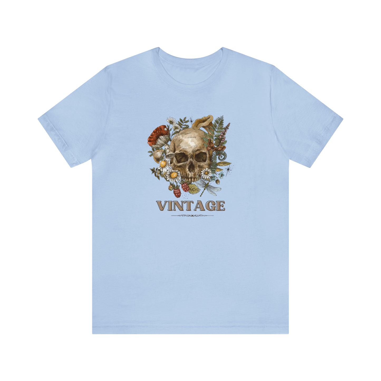 Vintage retro shirt skeleton head shirt Halloween tee Floral Shirt unisex Retro Themed vintage Gift christmas gift