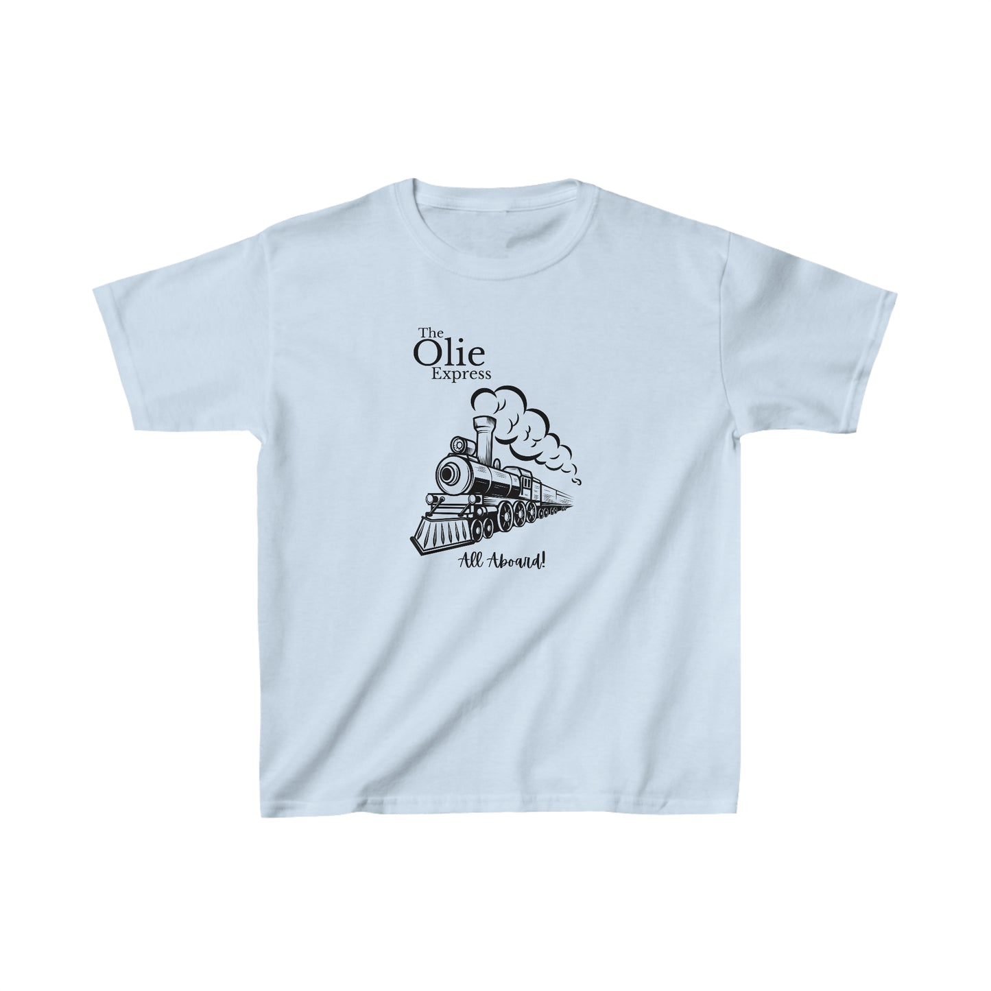 All aboard the train shirt Birthday boy shirts birthday girl shirt Kids Heavy Cotton™ Tee