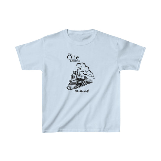 All aboard the train shirt Birthday boy shirts birthday girl shirt Kids Heavy Cotton™ Tee