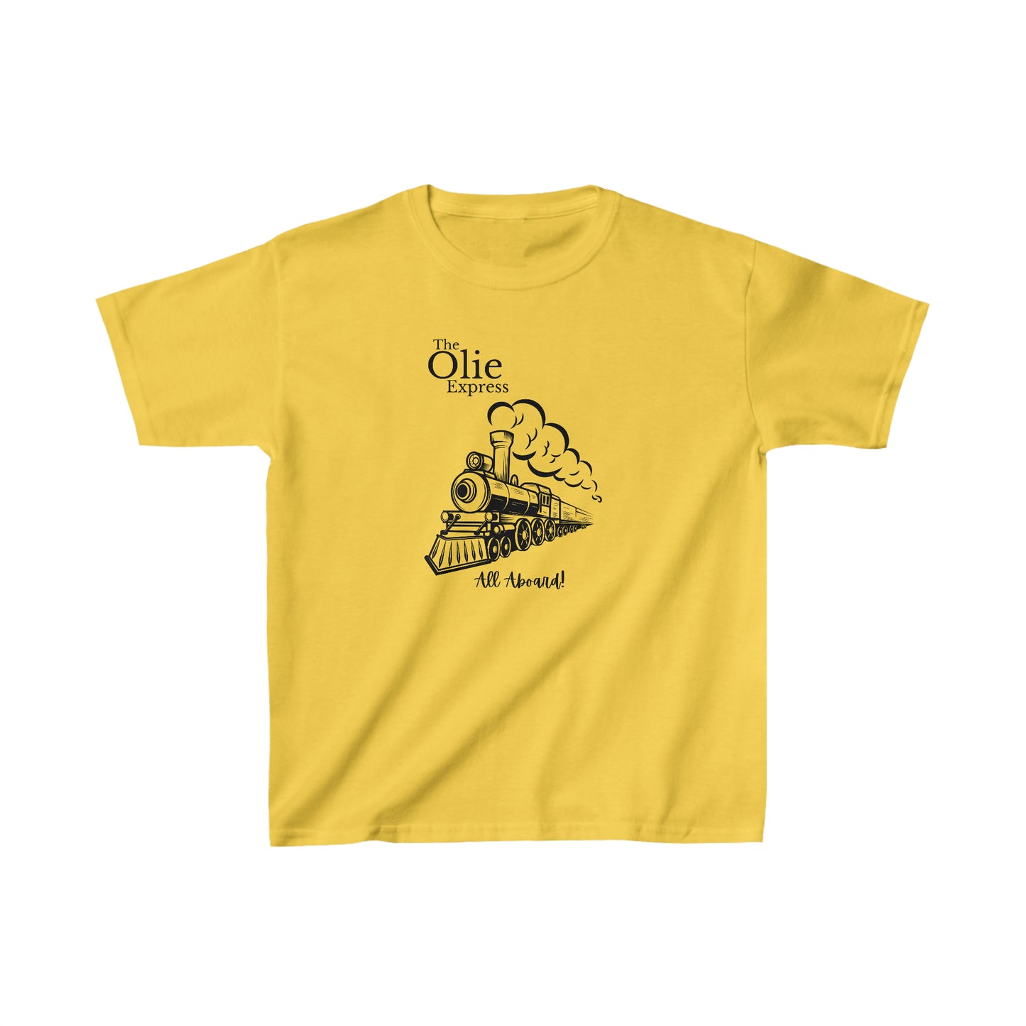 All aboard the train shirt Birthday boy shirts birthday girl shirt Kids Heavy Cotton™ Tee