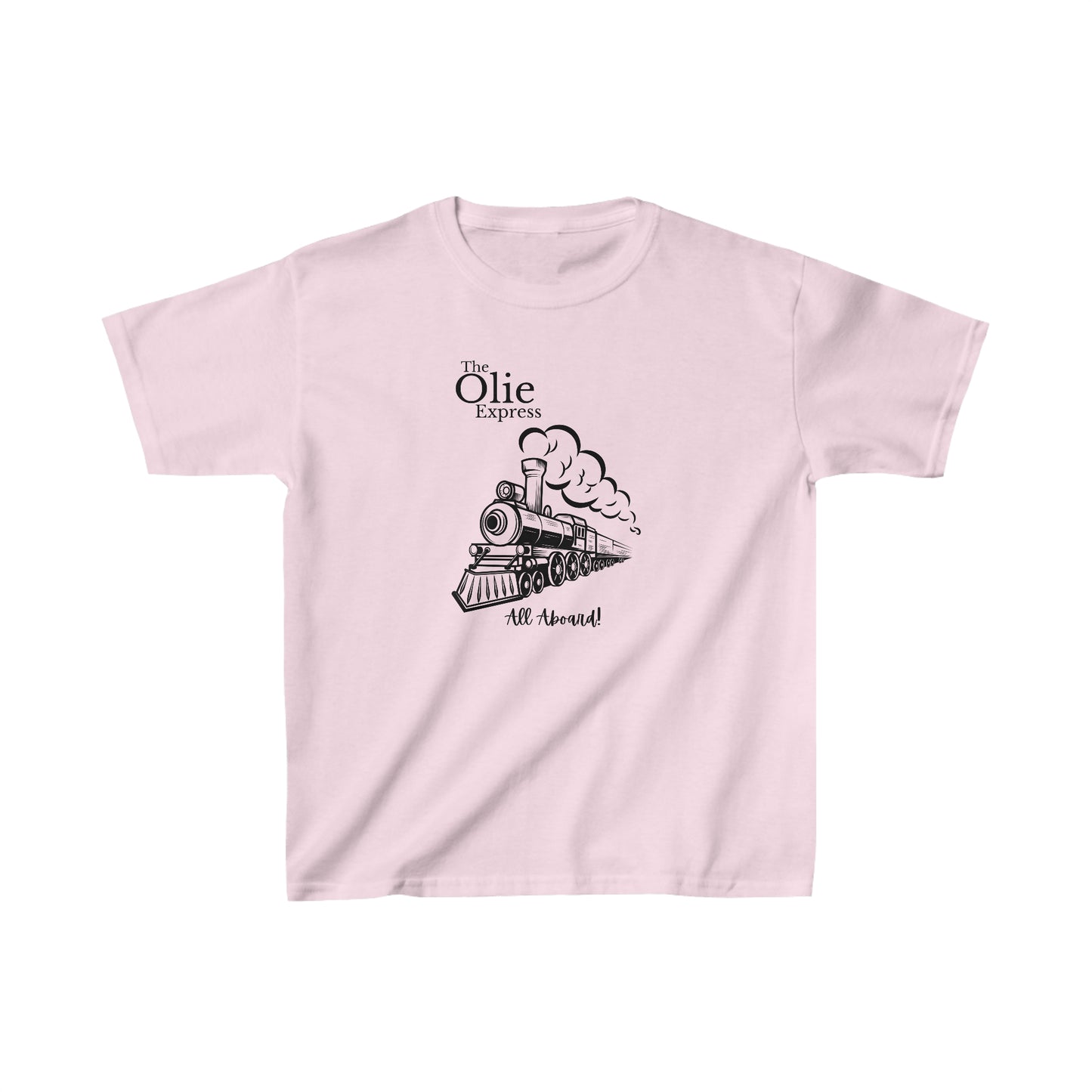 All aboard the train shirt Birthday boy shirts birthday girl shirt Kids Heavy Cotton™ Tee