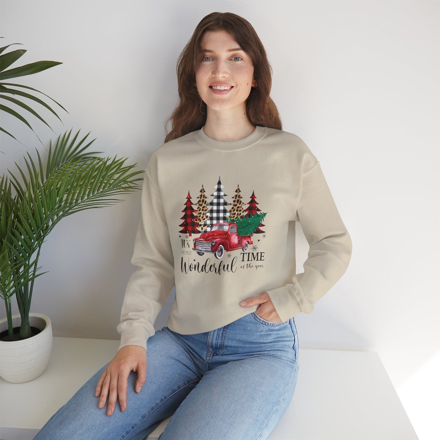 Christmas sweater it's the most wonderful time of the year Christmas sweater Merry Christmas sweatshirt Bright Christmas gift for her