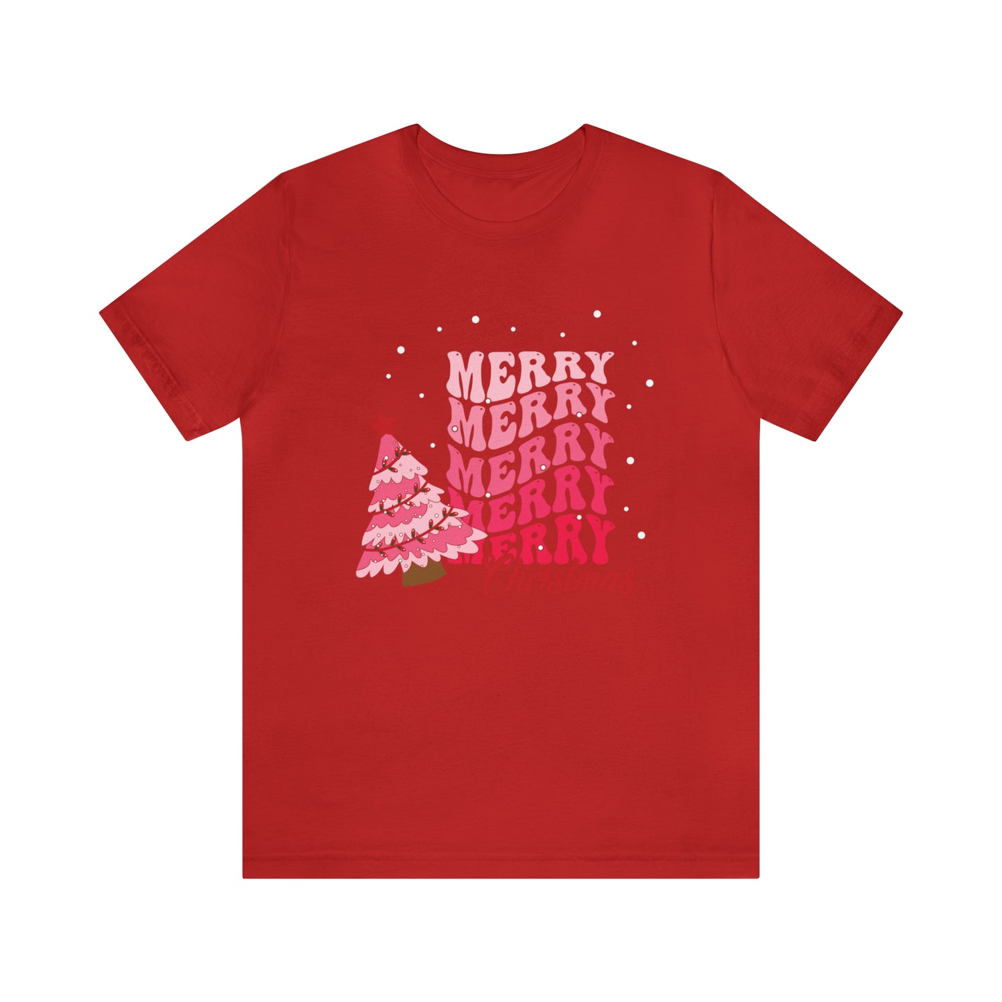 Festive AF shirt Pink Merry Bright Christmas Tshirt for Women Christmas Shirt Sweater Holiday Christmas gift for her gift for him unisex
