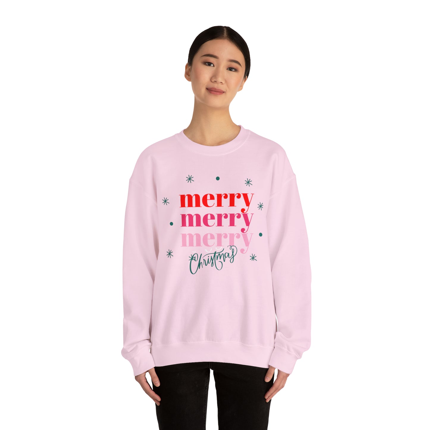 Festive AF sweater Pink Merry Bright Christmas Sweatshirt for Women Christmas Shirt Sweater Holiday Christmas gift for her gift for him