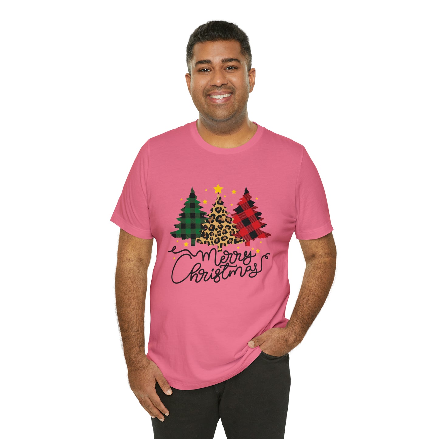 Festive AF shirt Pink Merry Bright Christmas Tshirt for Women Men Christmas Shirt Sweater Holiday Christmas gift for her gift for him Plaid