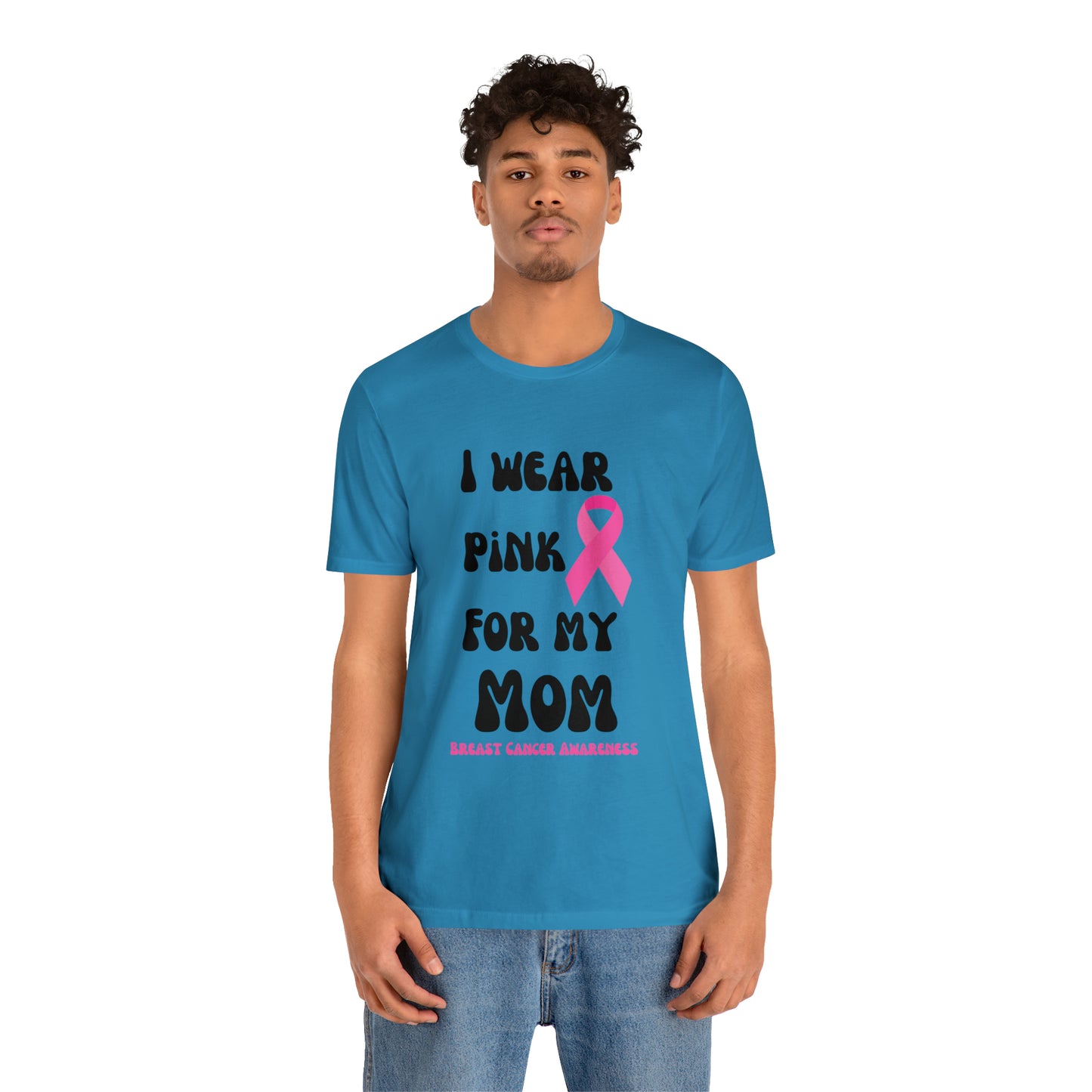 Breast cancer awareness shirt I wear pink tshirt for my mom shirt survivor Shirt October pink awareness Gift Christmas gift