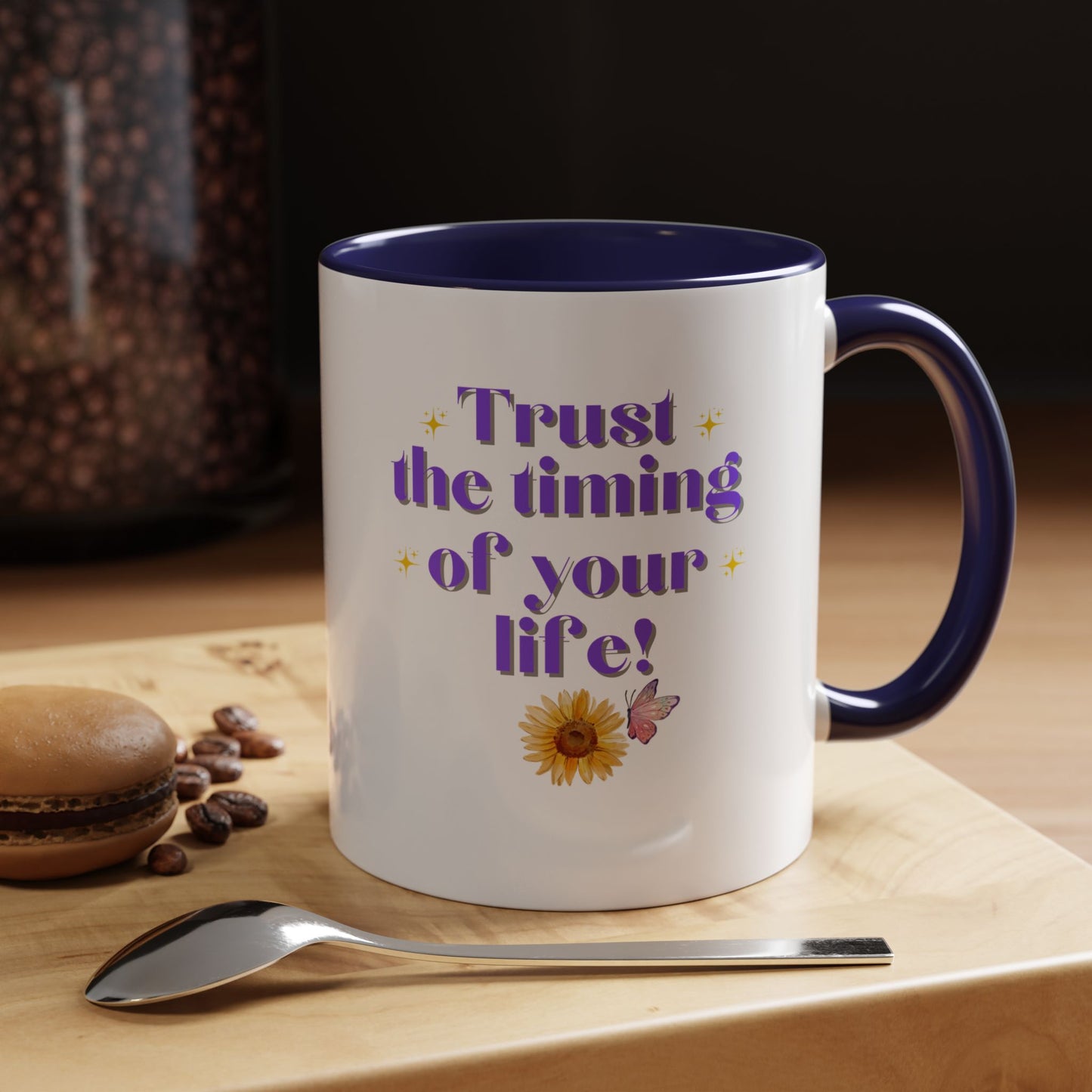 Galantines day mug Bestie gift trust the timing of your life mug gift for her femine era Coffee Mug gift for him tea Mug Coffee Gift for Mom