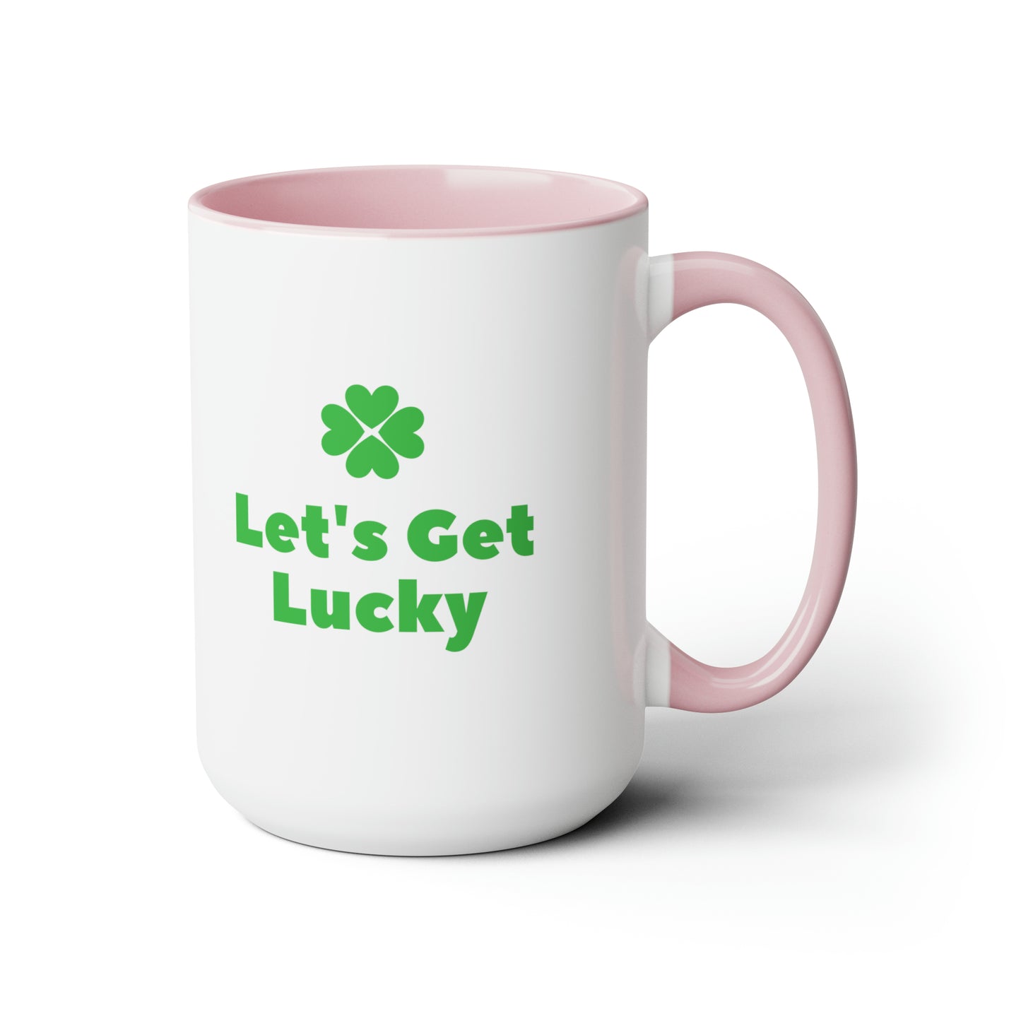 Let's get lucky mug Love mug Valentine's Day St Patrick's Day gift for her Coffee gift for him Mug  heart mug gift for her Mug wife