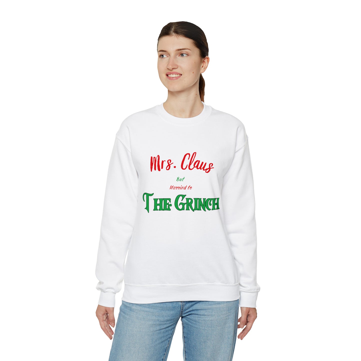 Mrs Claus sweater married to the grinch sweatshirt Merry Christmas Sweatshirt for Women Christmas Shirt Holiday Christmas gift for her