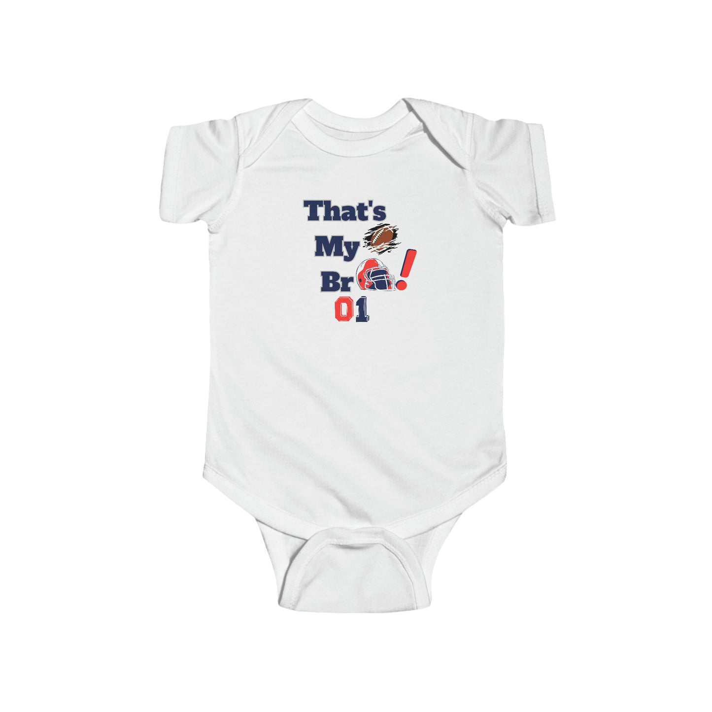 Footbball baby shirt Baby brother football T-shirt baby sister football T shirt family gameday shirts Infant Fine Jersey Bodysuit