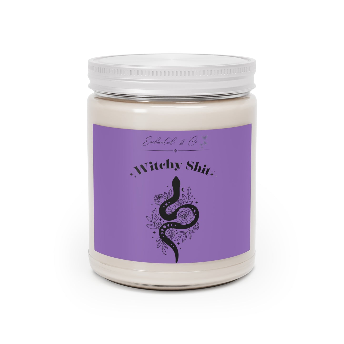 Witchy candle manifesting candle purple gift Valentine's Day gift bestie candle best friend gift Vanilla scented candle hand-poured candle