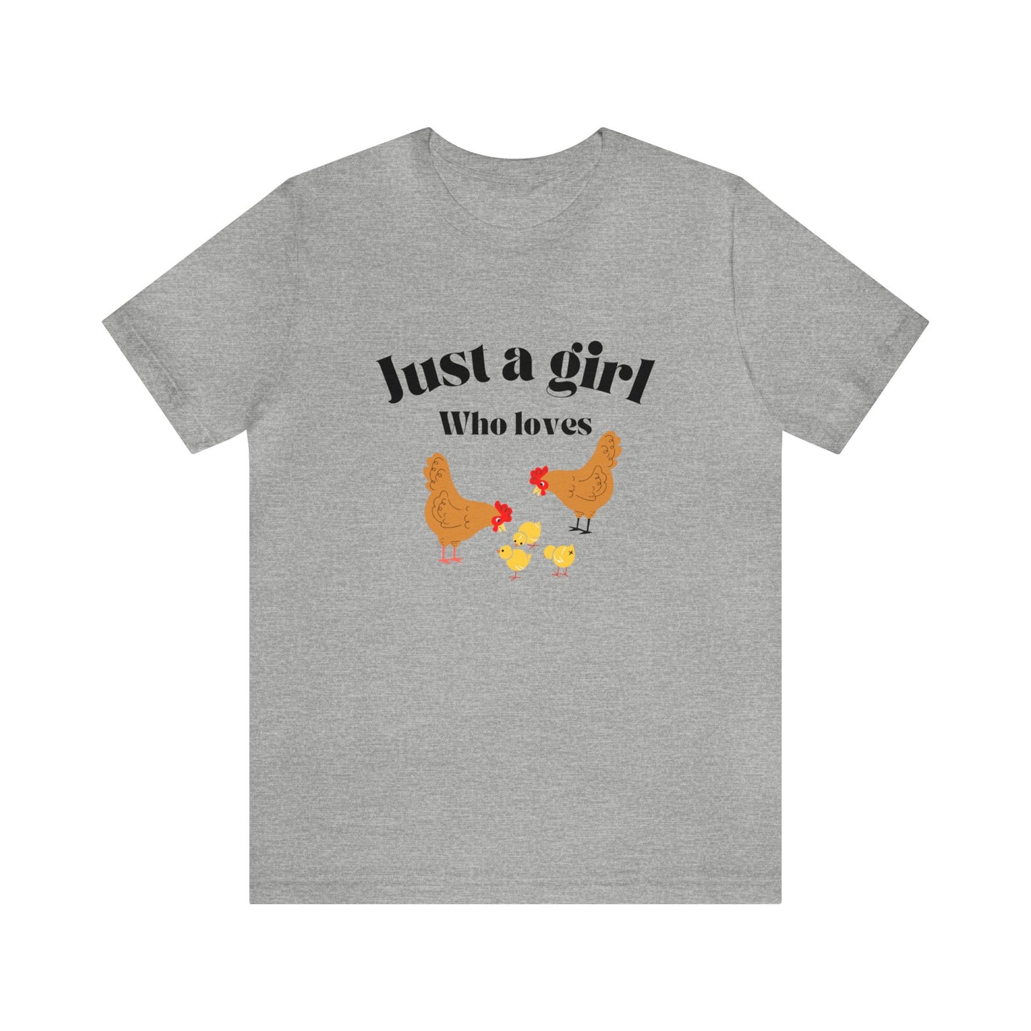Just a girl who loves chickens shirt funny gift for her chicken shirt girlfriend shirt birthday Shirt Matching travel Tees farm life style