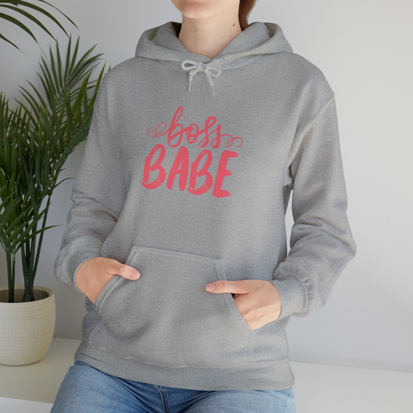 Boss Babe hoodie, boss babe energy, gift for her, millionaire babe, Unisex Heavy Blend Hooded Sweatshirt