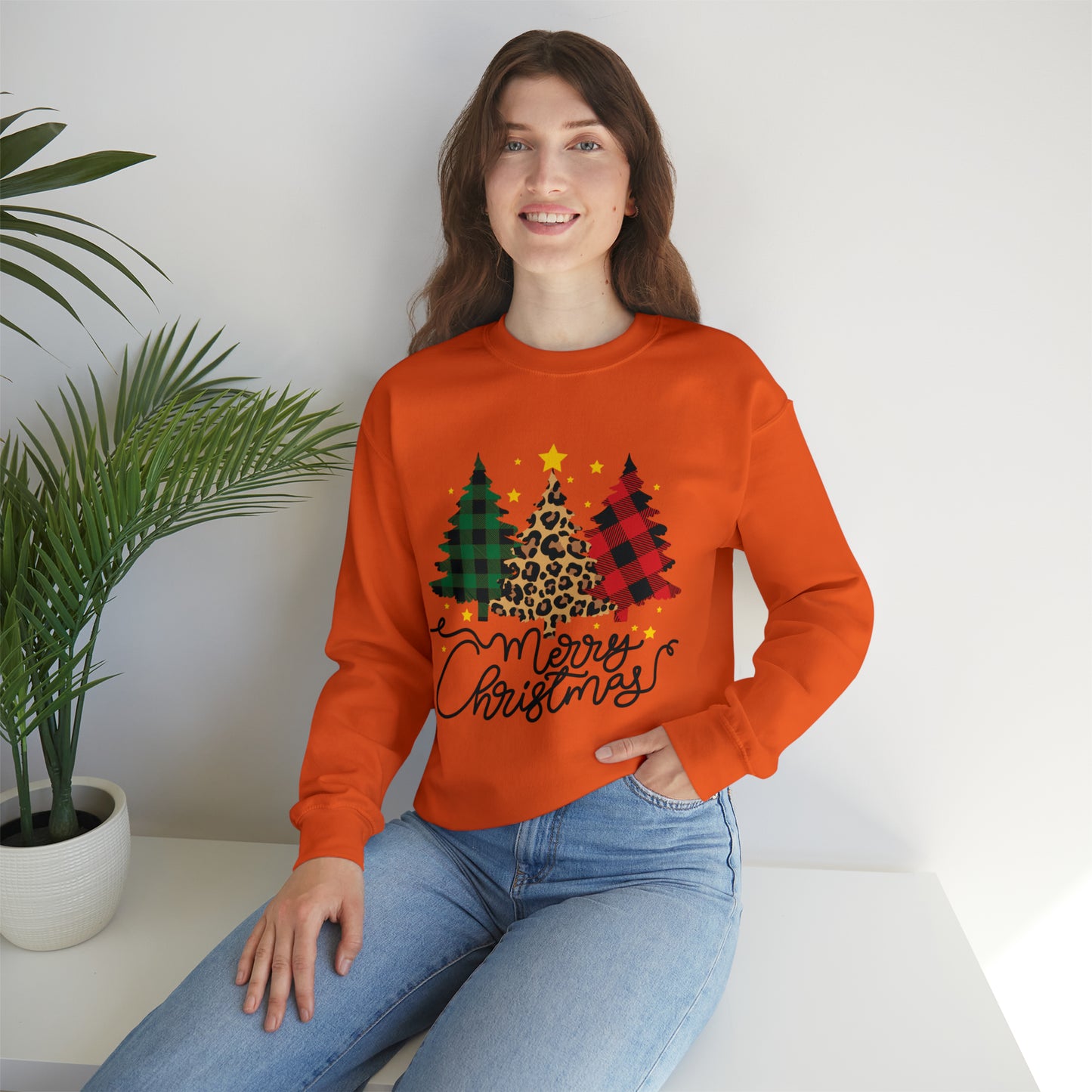 Festive AF sweater Pink Merry Bright Christmas Sweatshirt for Women Christmas Shirt Sweater Holiday Christmas gift for her gift for him