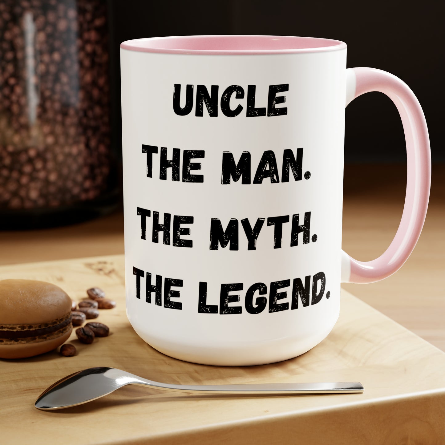 Uncle the man mug the myth the legend mug Daddy mug love you dad sister gift Coffee Mug pregnancy reveal gift heart mug gift for him Coffee