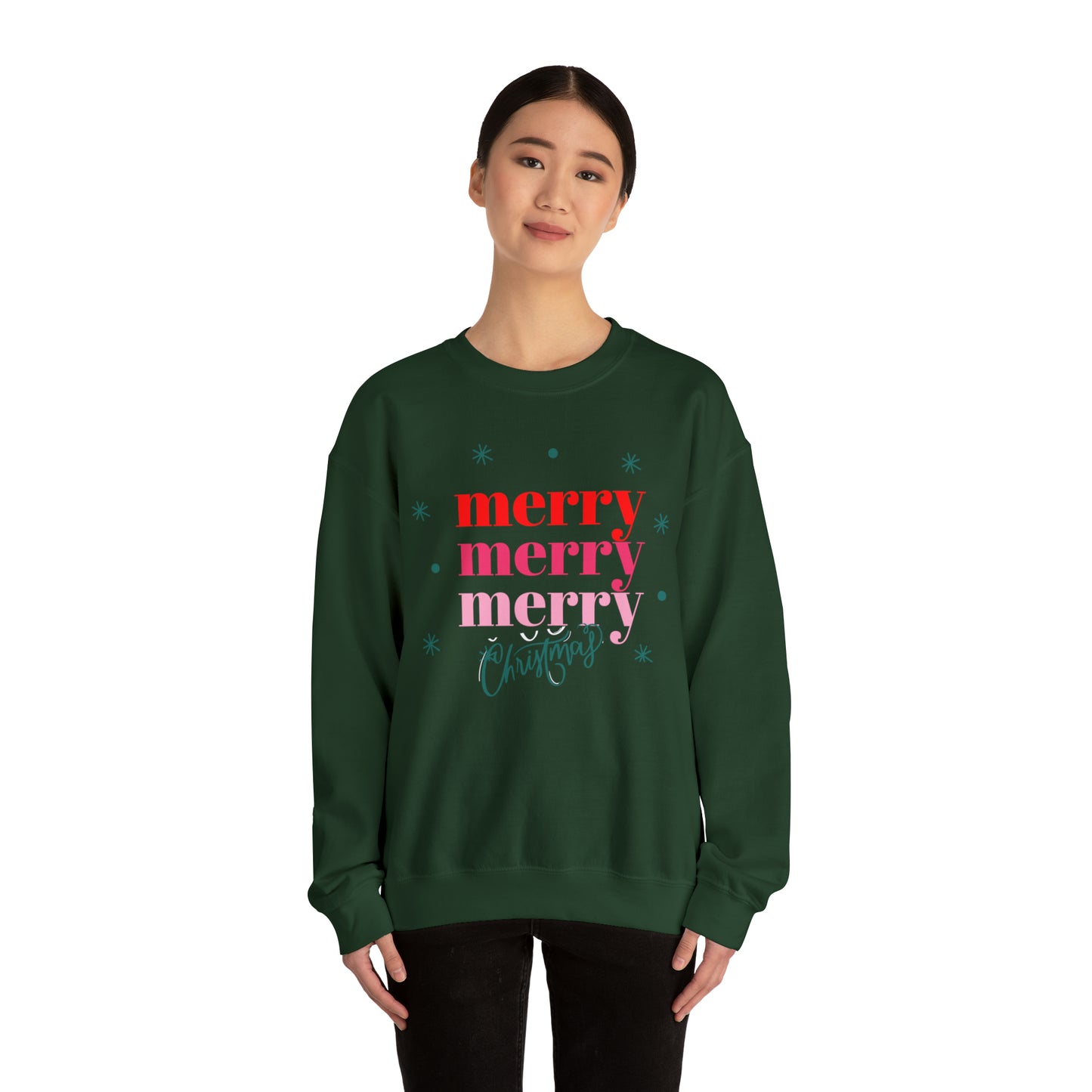 Festive AF sweater Pink Merry Bright Christmas Sweatshirt for Women Christmas Shirt Sweater Holiday Christmas gift for her gift for him