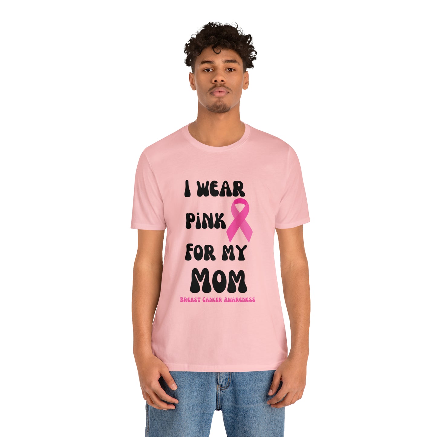 Breast cancer awareness shirt I wear pink tshirt for my mom shirt survivor Shirt October pink awareness Gift Christmas gift