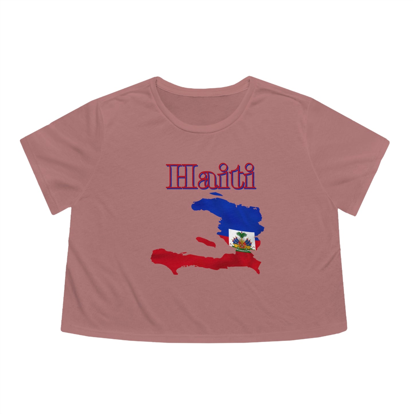 Haiti flag crop top Haiti shirt island Map Tee
