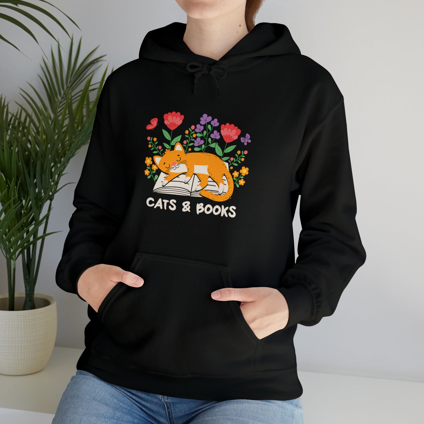 Cat Mom Shirt Cat Lover Tee Cute Book Cat Shirt Floral Book Shirt Book Lover Sweatshirt Reader Bookish Tee Cat Themed Gift For Women for men