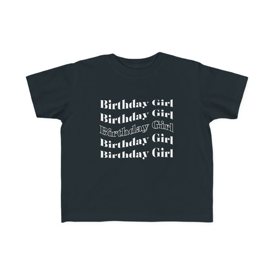 Birthday girl shirt toddler birthday shirt Christmas shirt kid Tshirt Trex fun tee Toddler's Fine Jersey Tee