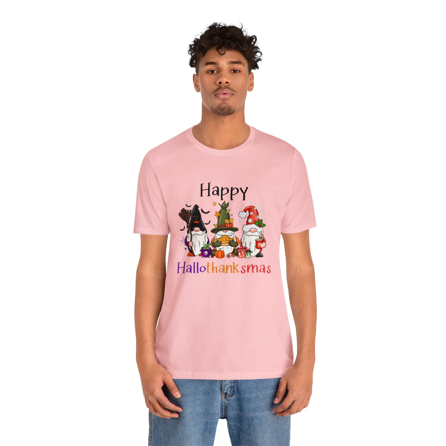 Gnomes lover gift gnomes Halloween shirt gift for her gift for him happy Hallothanksmas Shirt Unisex Tee Christmas gift Thanksgiving shirt