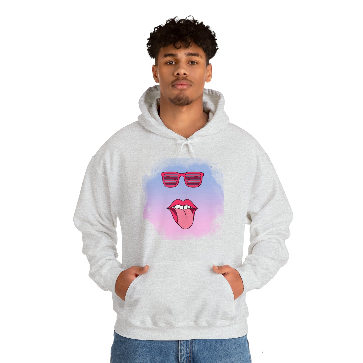 Lip Sunglasses Hoodie, Bubble Gum kiss Hoodie, Fun Summer shirt, Birthday gift for her, Galantine gift for her,best friend gift, vacation