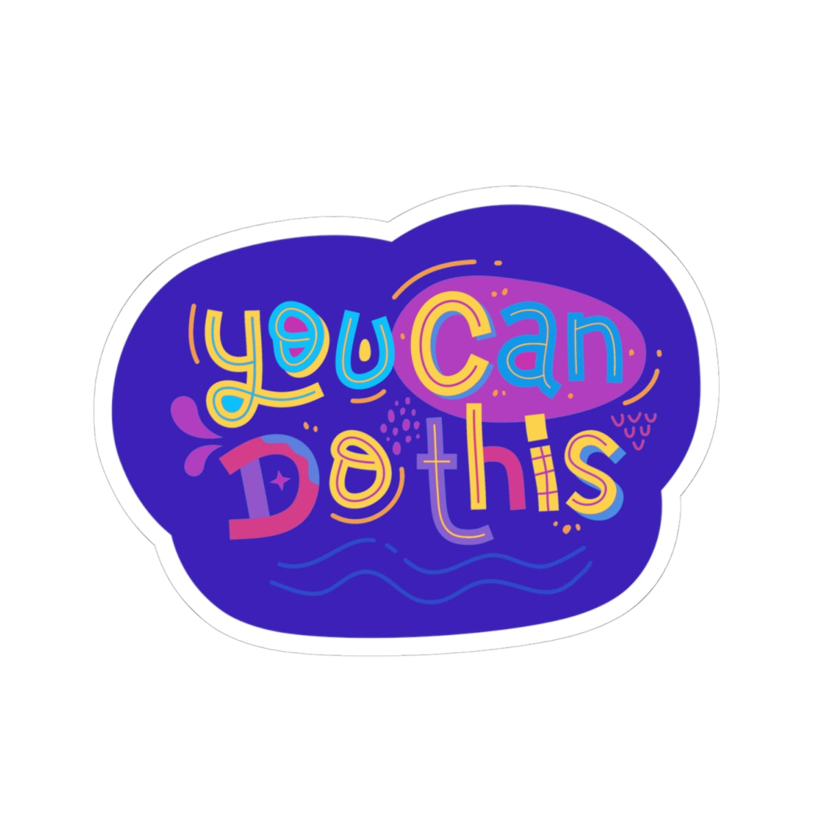 You can do this sticker strong Being you is your power sticker Motivational sticker authentic self Motivating entrepreneur girlboss