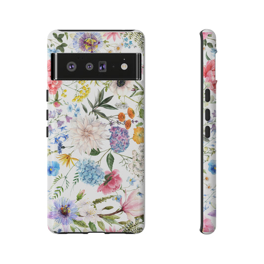 Floral phone case mother's day gift best friend gift for her gift for him flower cell phone cases Tough Cases