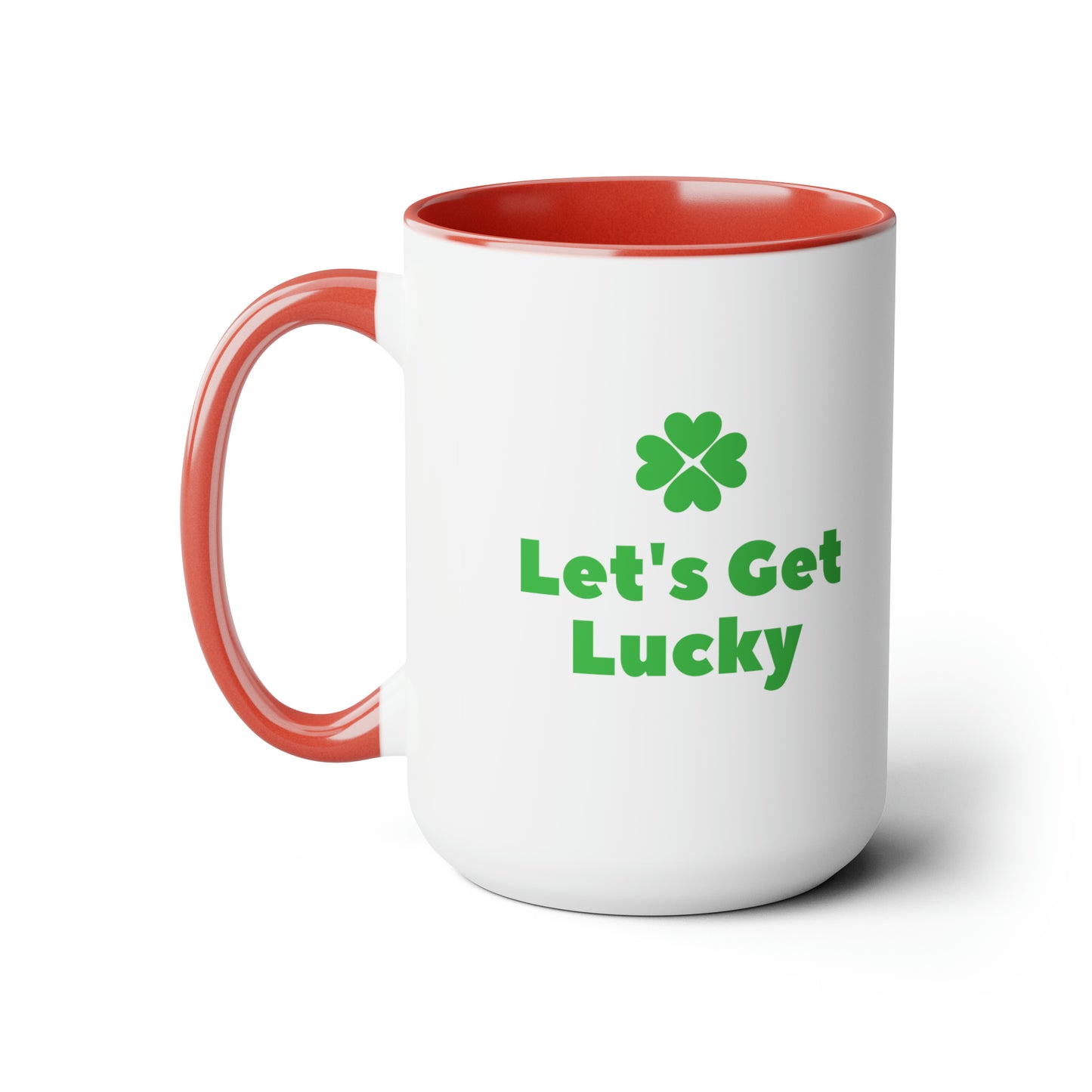 Let's get lucky mug Love mug Valentine's Day St Patrick's Day gift for her Coffee gift for him Mug  heart mug gift for her Mug wife