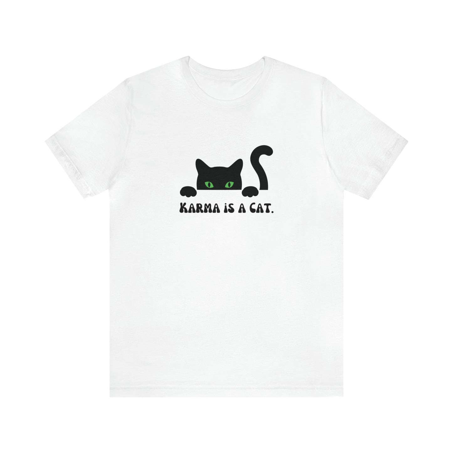 Karma is a cat shirt Cat lover tshirt book lover shirt Taylor witchy cat Shirt Halloween Cat Gift for Cat Lover Gift for Cat swiftie shirt