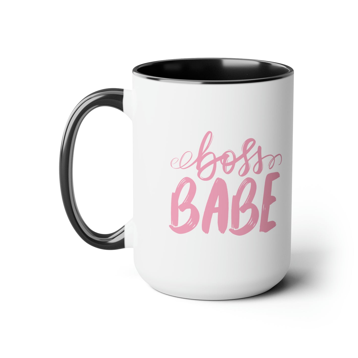 Pink Bossbabe mug Christmas mug gift for mom gift mug Floral mug gift for her Mug funny gift for wife Coffee Mugs Christmas gift 15oz